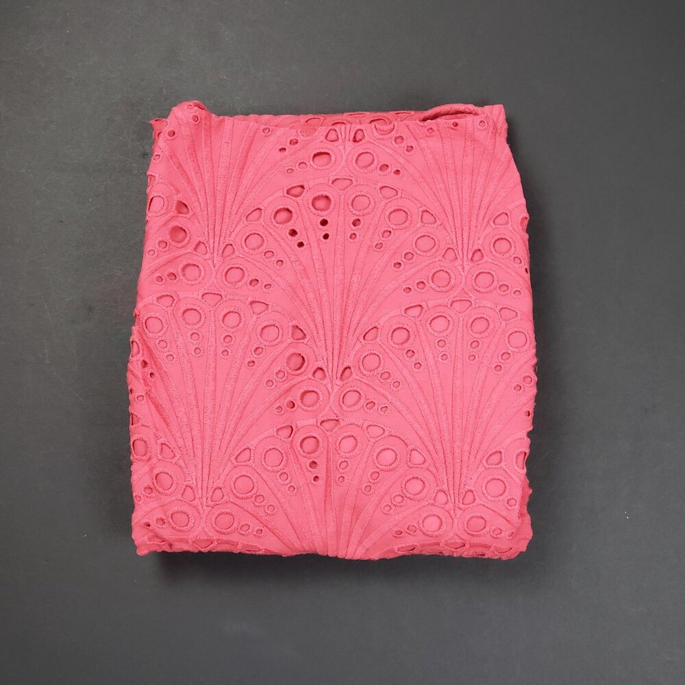 Andie Swim The Roatan Midi Dress Women Sz Small Rosette Cotton Eyelet Lace Lined - Picture 16 of 16